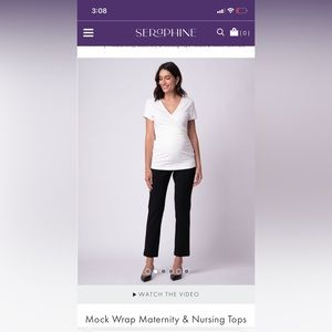 Seraphine maternity/nursing top